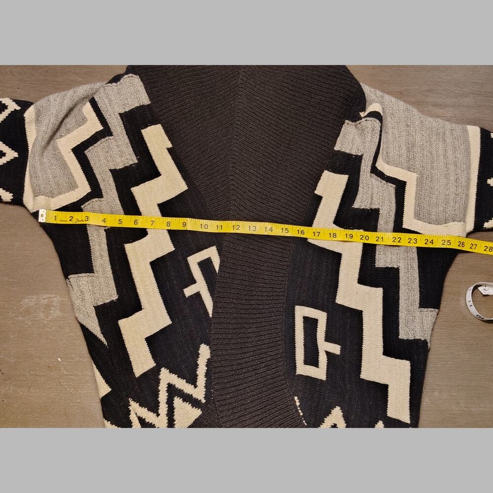Ralph Lauren Shawl Collar Wool Silk Cashmere Lodge Cardigan Aztec Sweater L - Picture 6 of 11